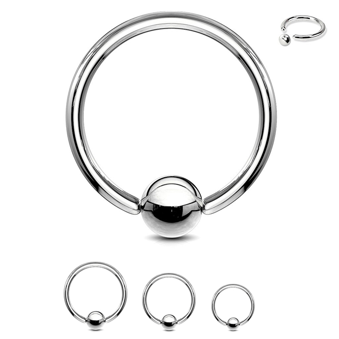 Ball Closure Ring Plain Surgical Steel